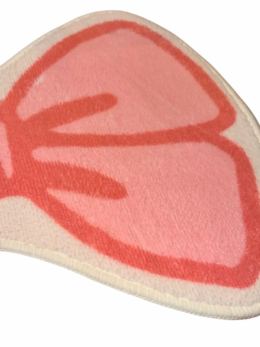 Target Bullseye Playground Pink & White Coquette Bow Bath Mat Rug Home Decor